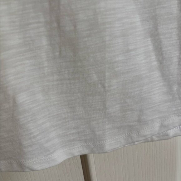 Chico’s The Ultimate Tee Andi white heathered tank top size medium Optic white - Picture 2 of 6